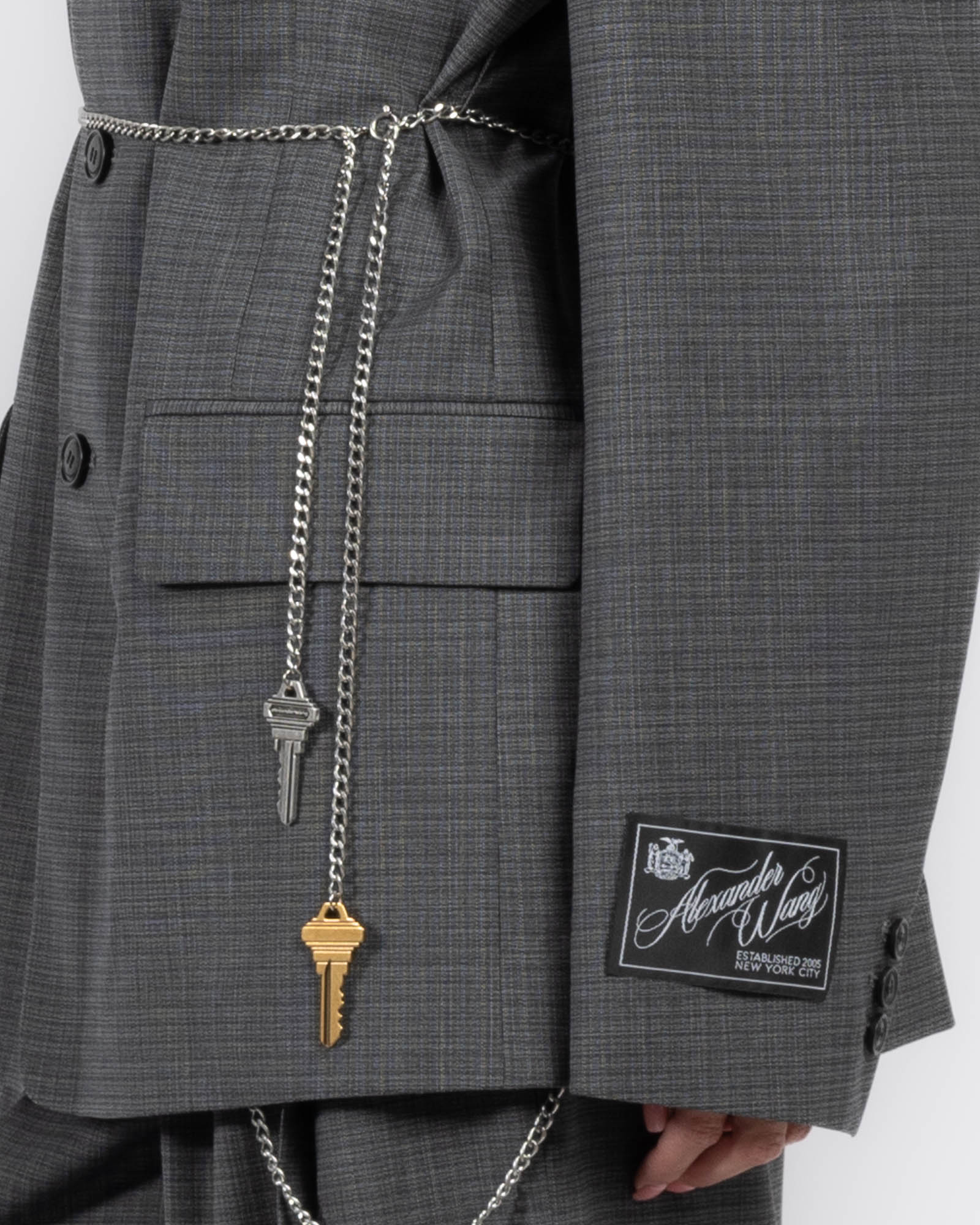 Tailored Blazer With Chain