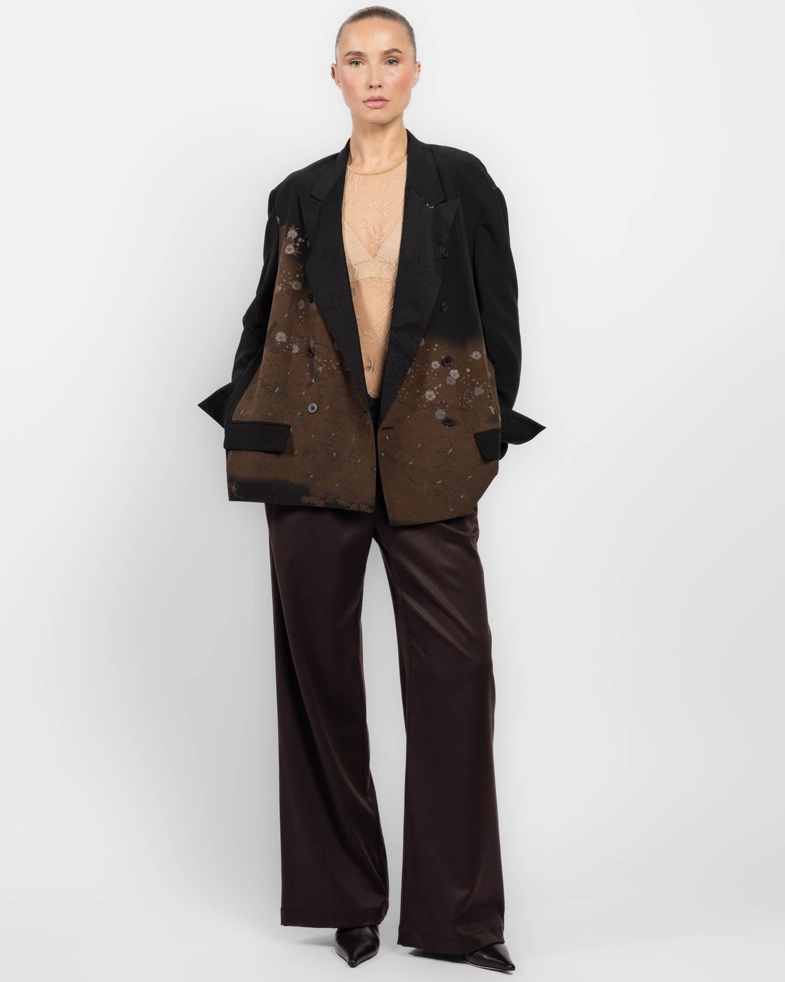 Oversized Double-Breasted Jacket