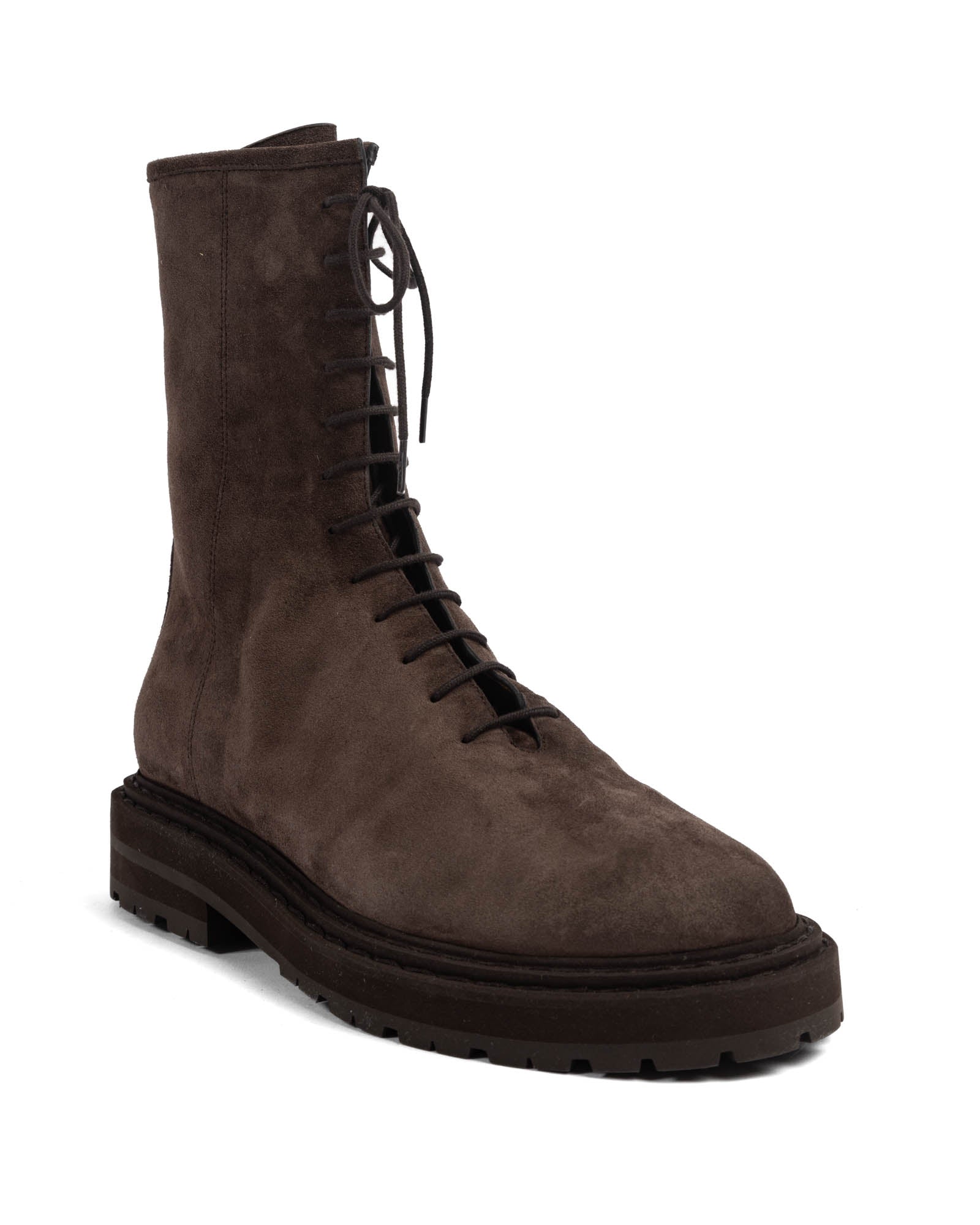 Suede Combat Boot