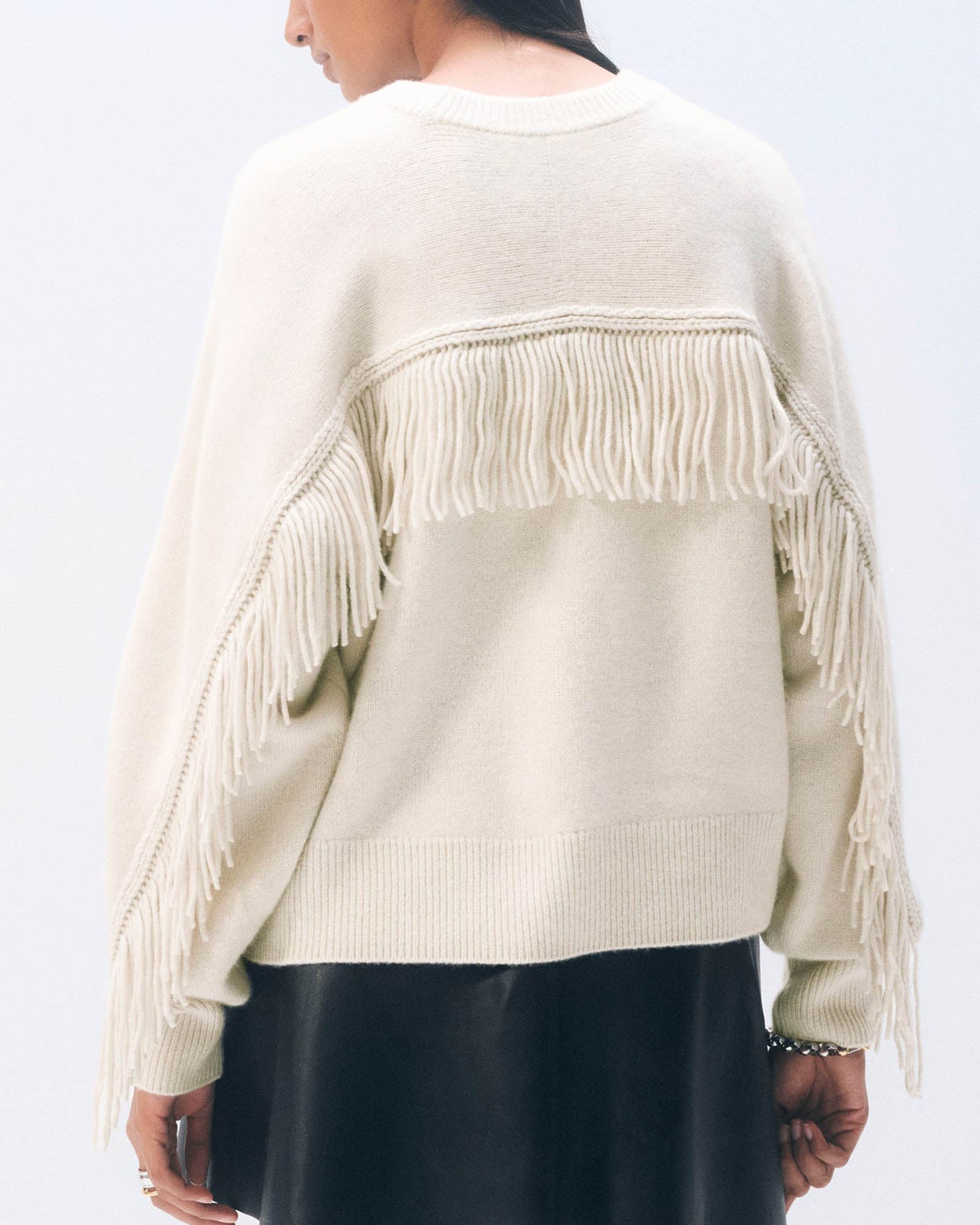 Fringe Crew Neck Sweater