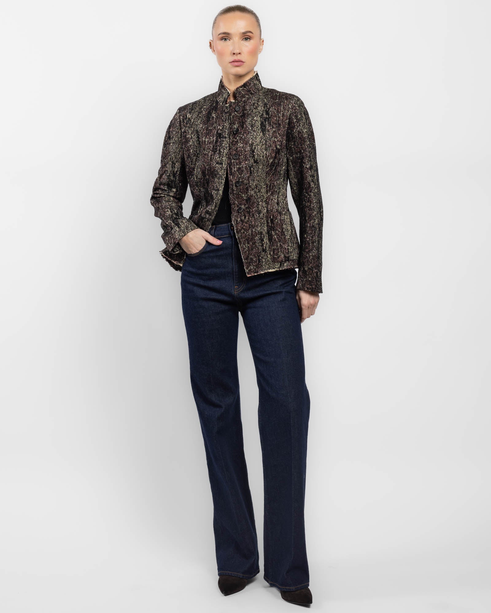 Veste slim en jacquard