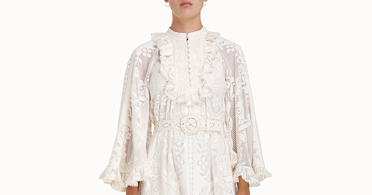 ZIMMERMANN Tiggy Lace Mini Tunic