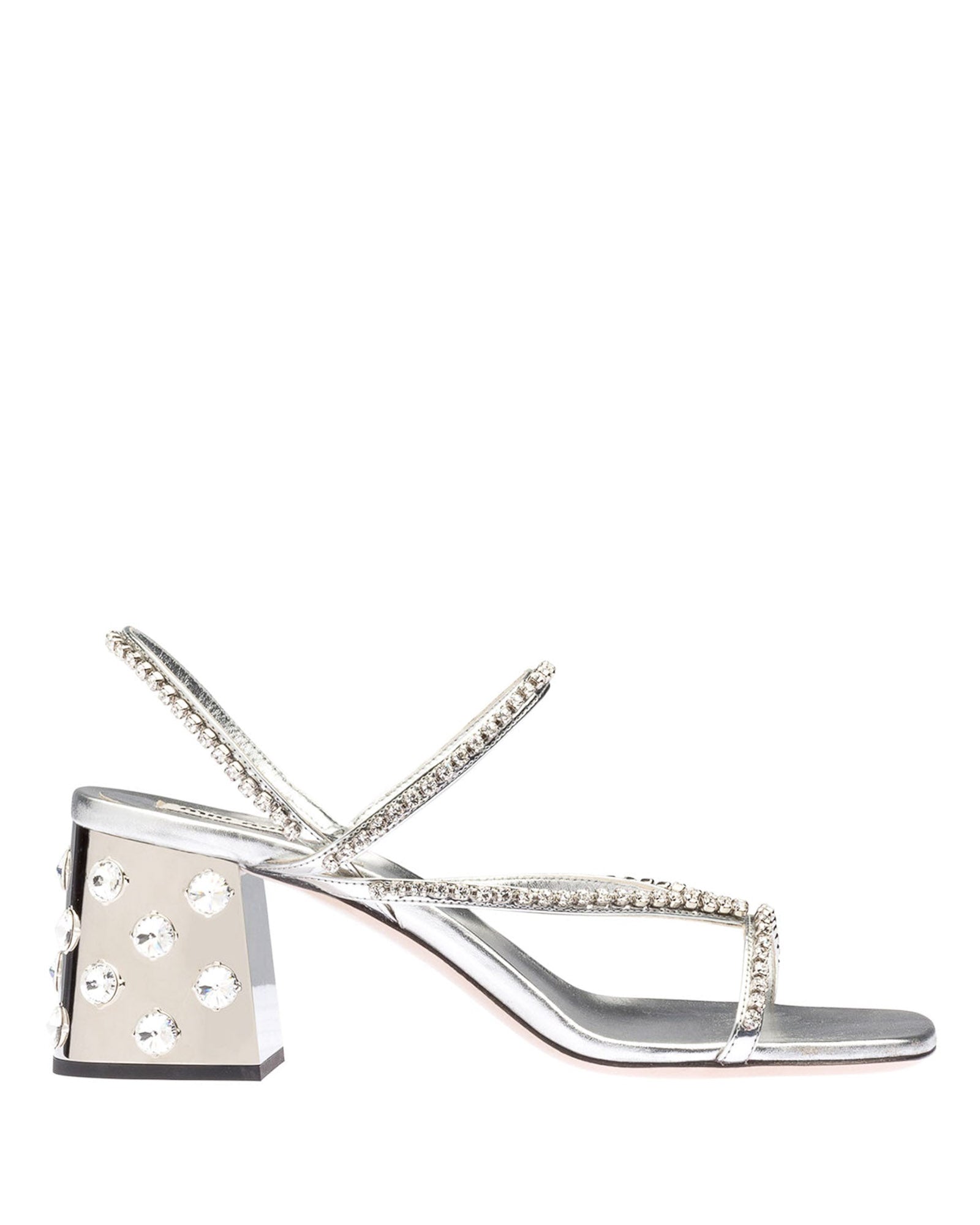 Metallic Strap Sandals