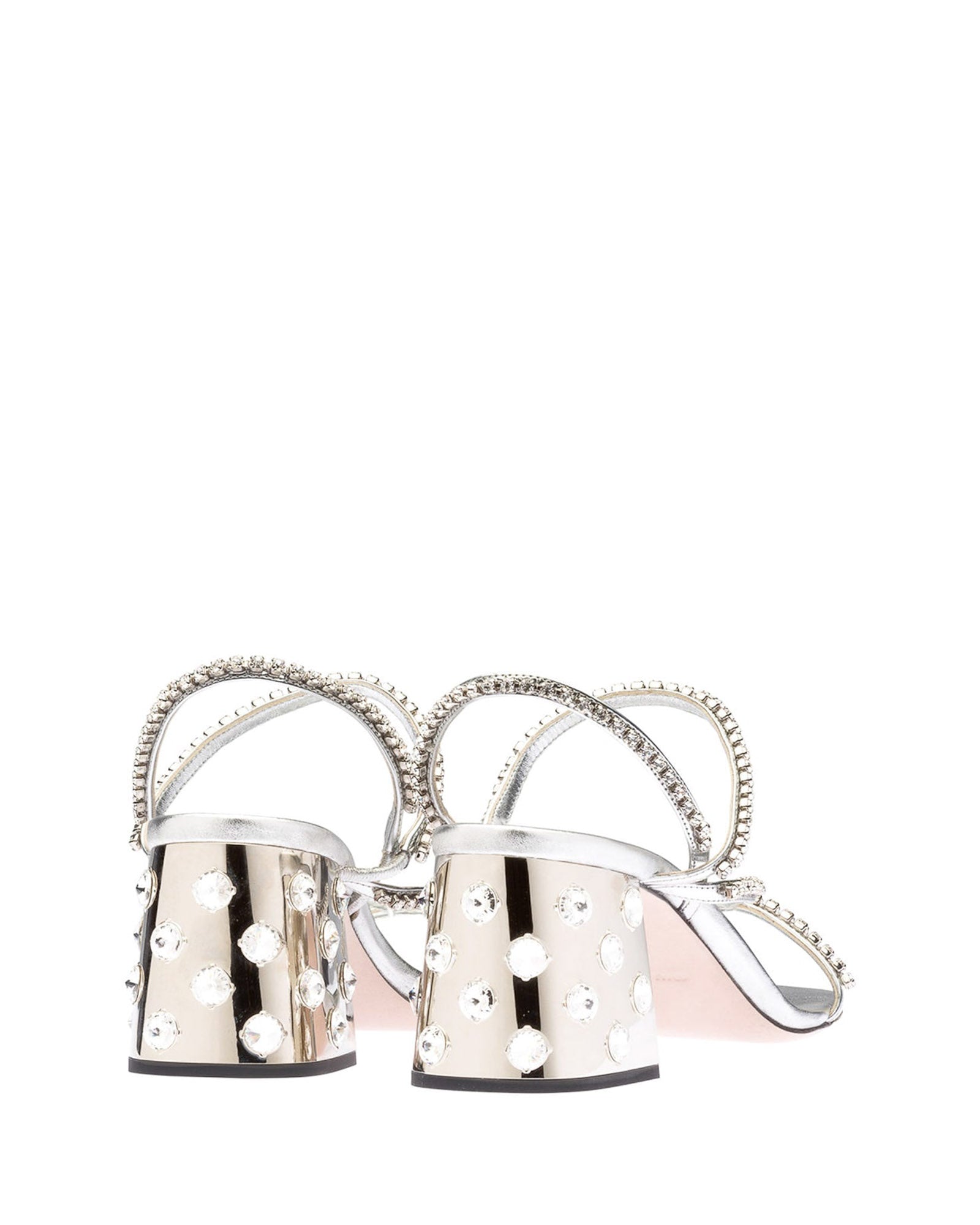 Metallic Strap Sandals