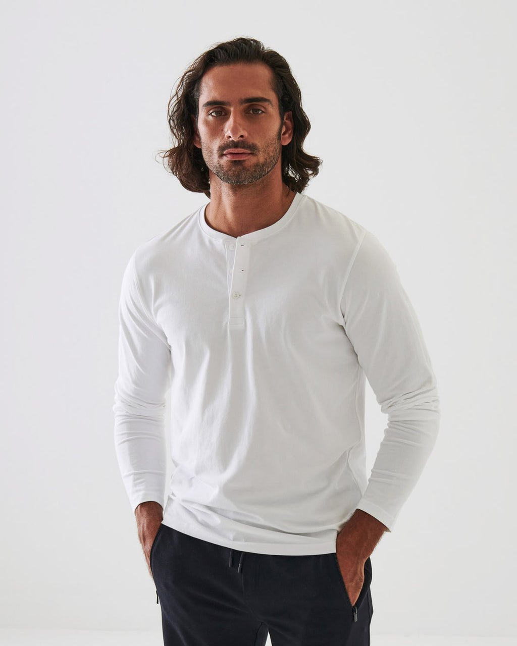 Long Sleeve Henley Shirt