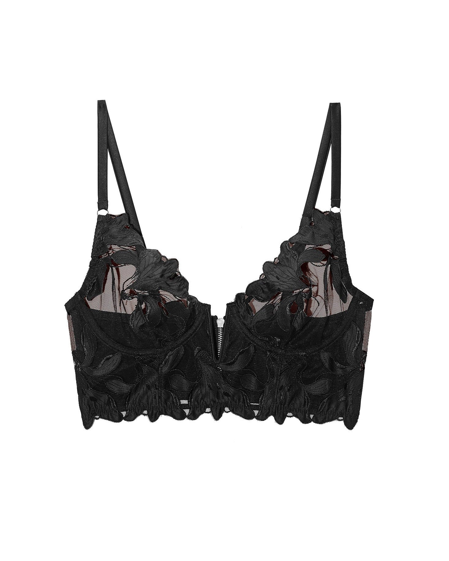 FLEUR DU MAL - Lily Embroidery Demi Bra | Luxury Designer Fashion | tntfashion.ca