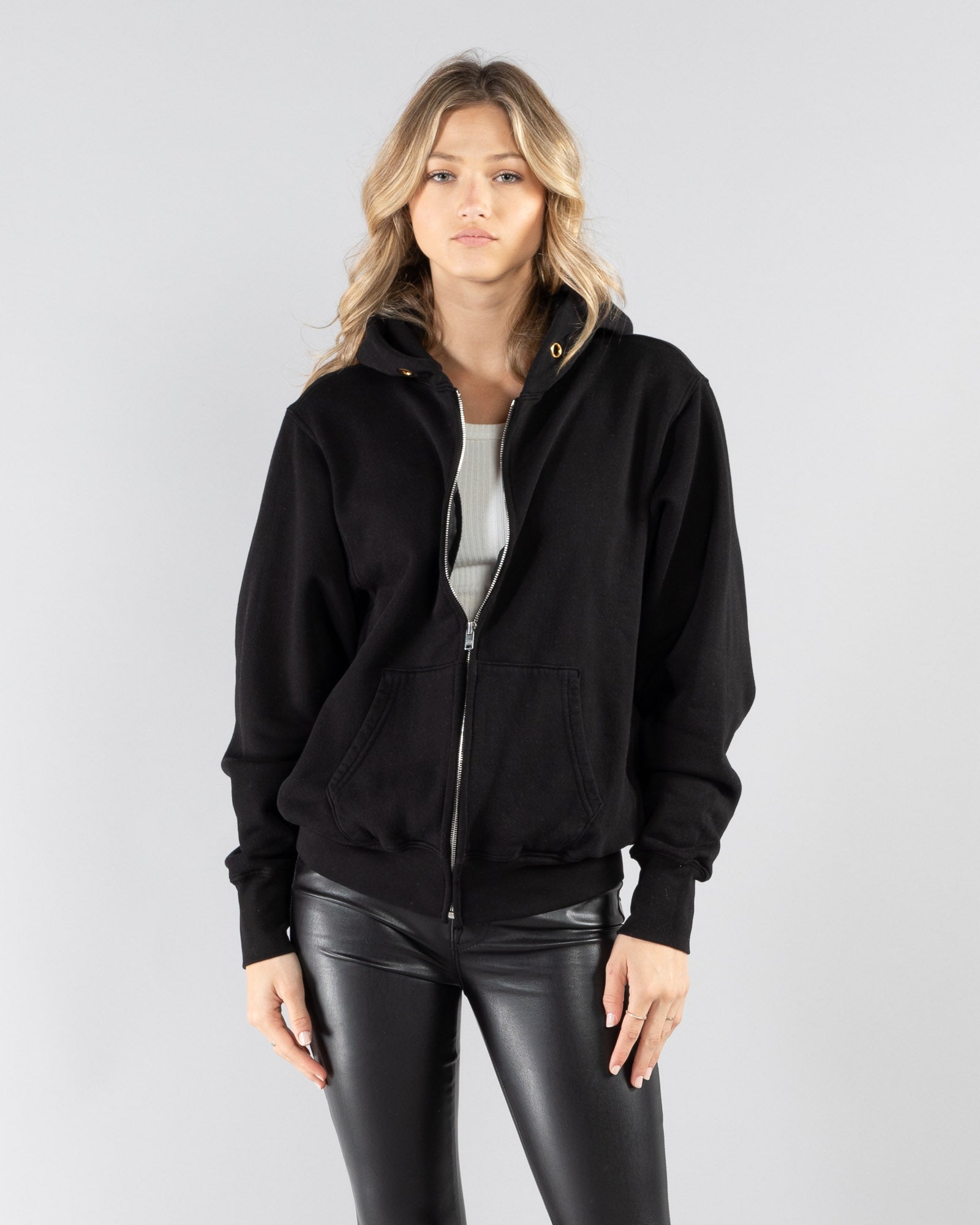 LES TIEN - Crop Zip Hoodie | Luxury Designer Fashion | tntfashion.ca