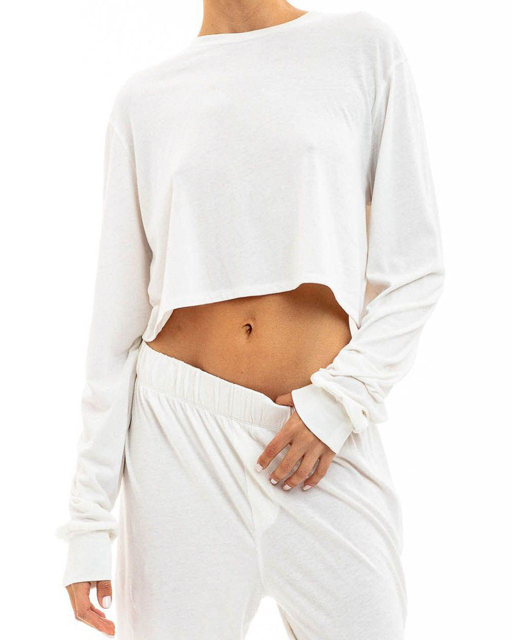 Long Sleeve Cropped T-Shirt - ETERNE