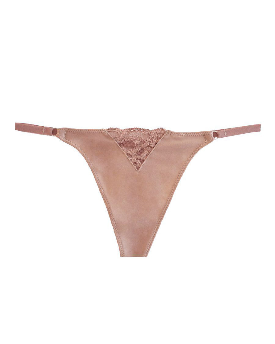 FLEUR DU MAL - Charlotte Lace No Show V-String | Luxury Designer Fashion | tntfashion.ca