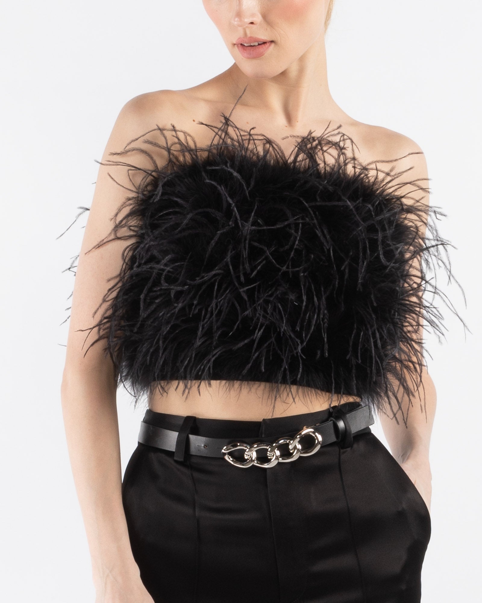 Feather Tube Top