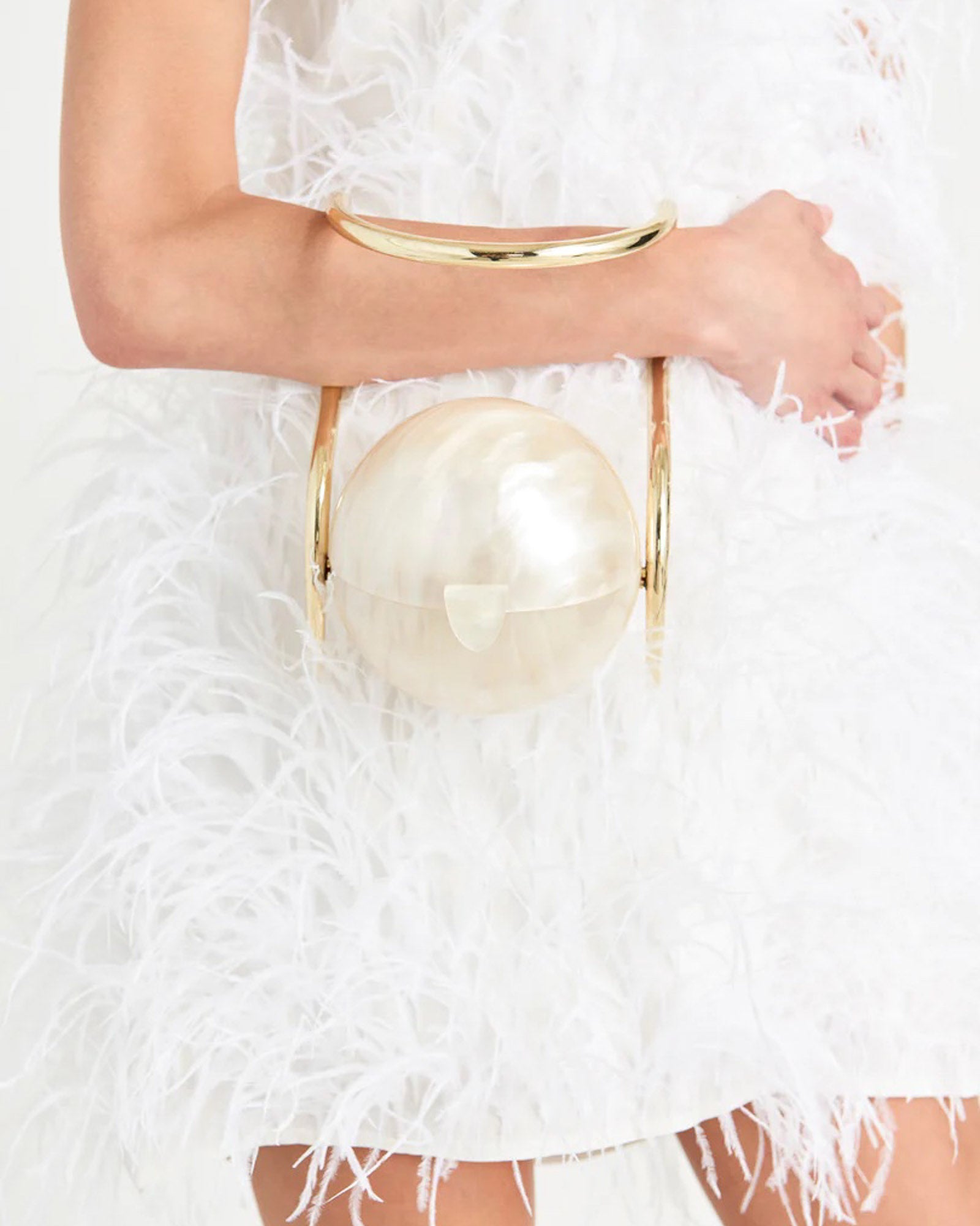 Pearl Top Handle Bag