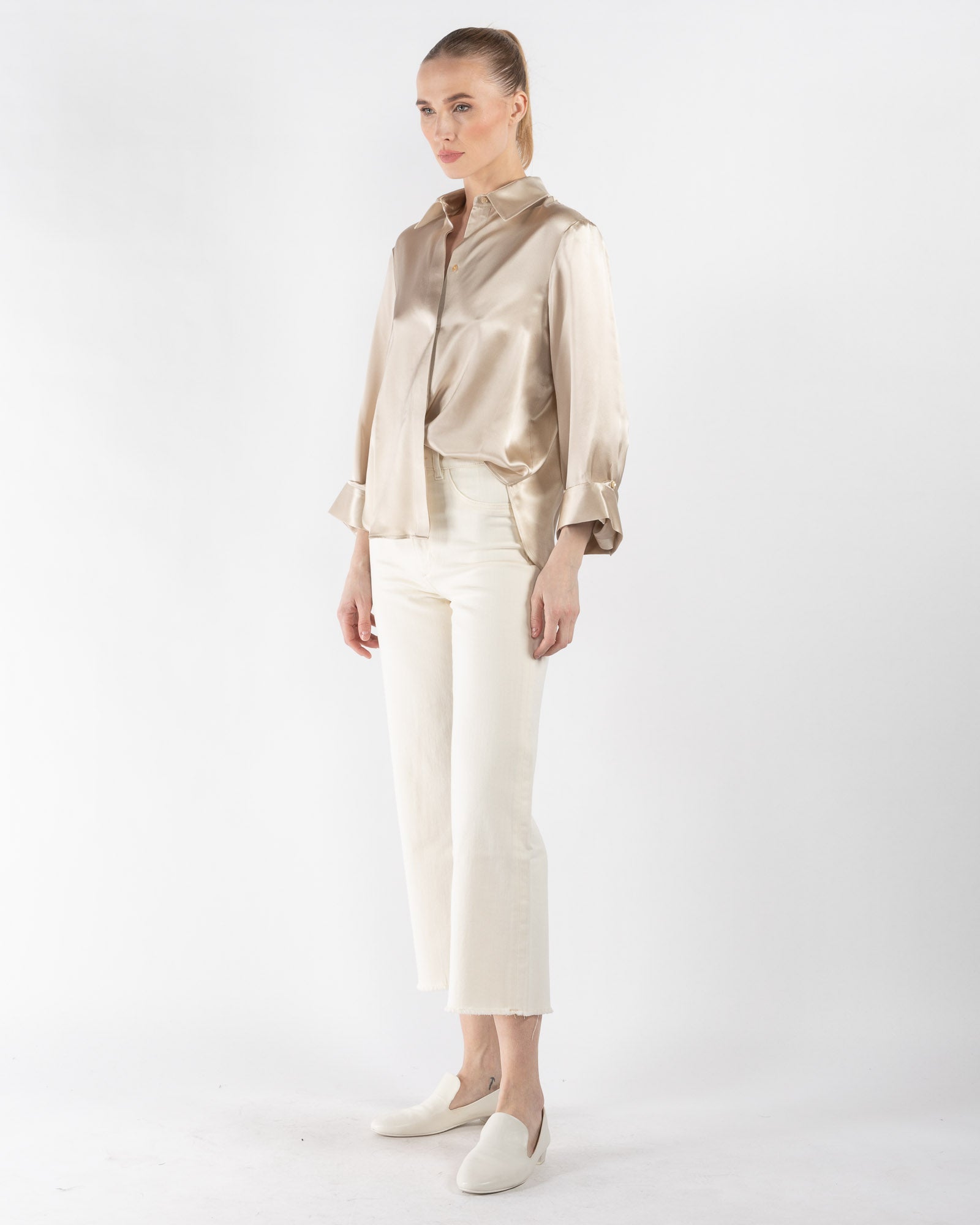 Boyfriend Silk Shirt