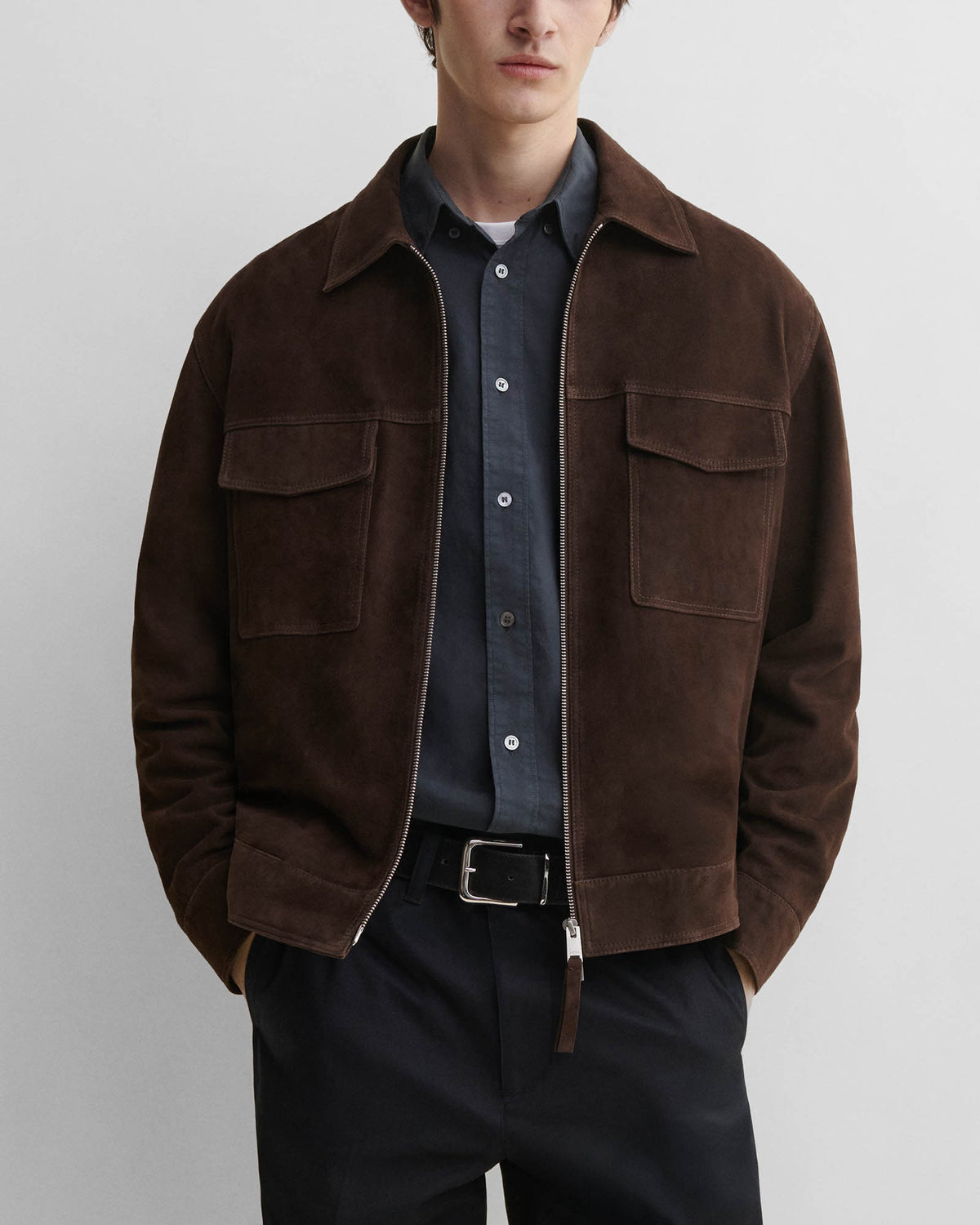 Kale Goat Suede Jacket