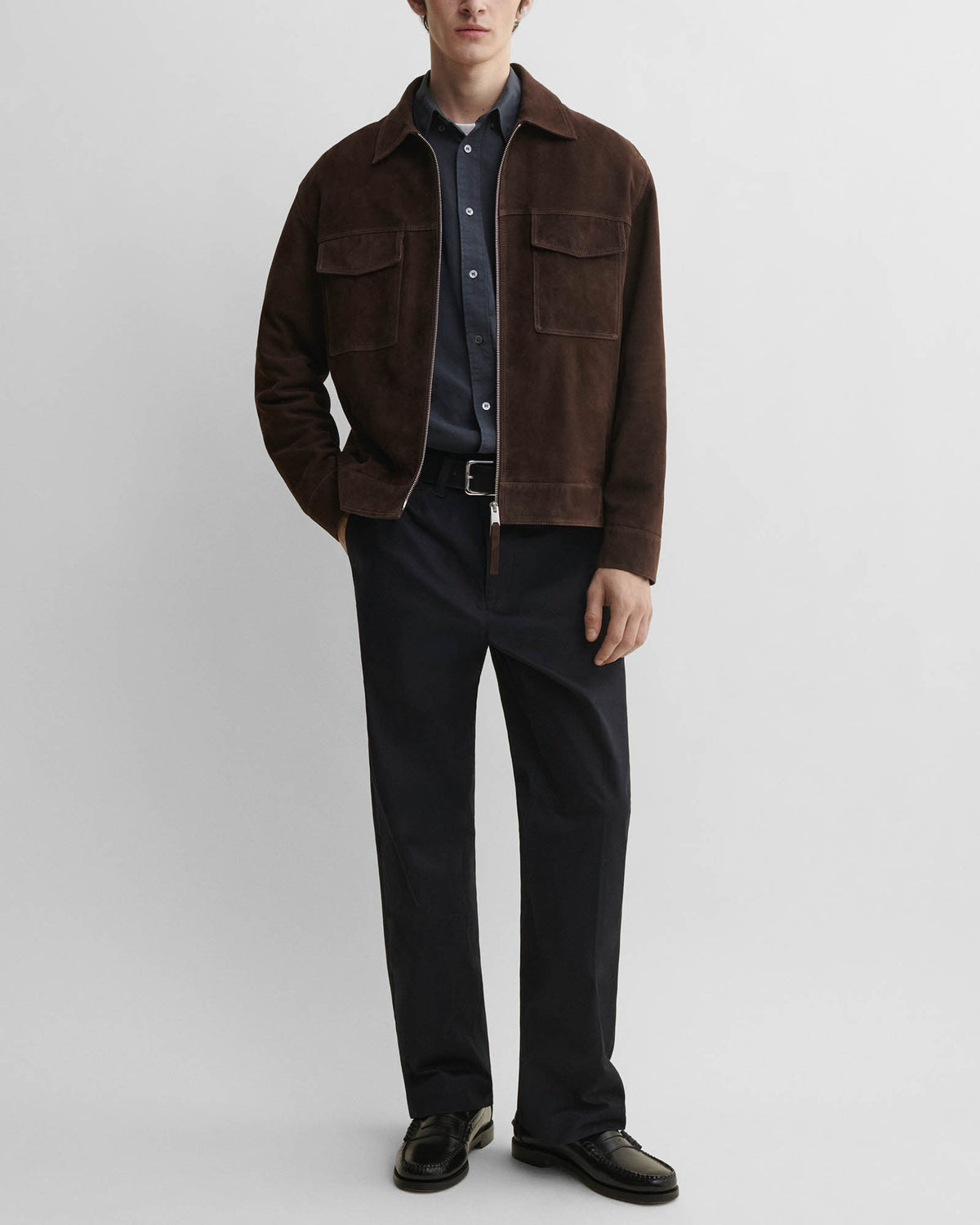 Kale Goat Suede Jacket