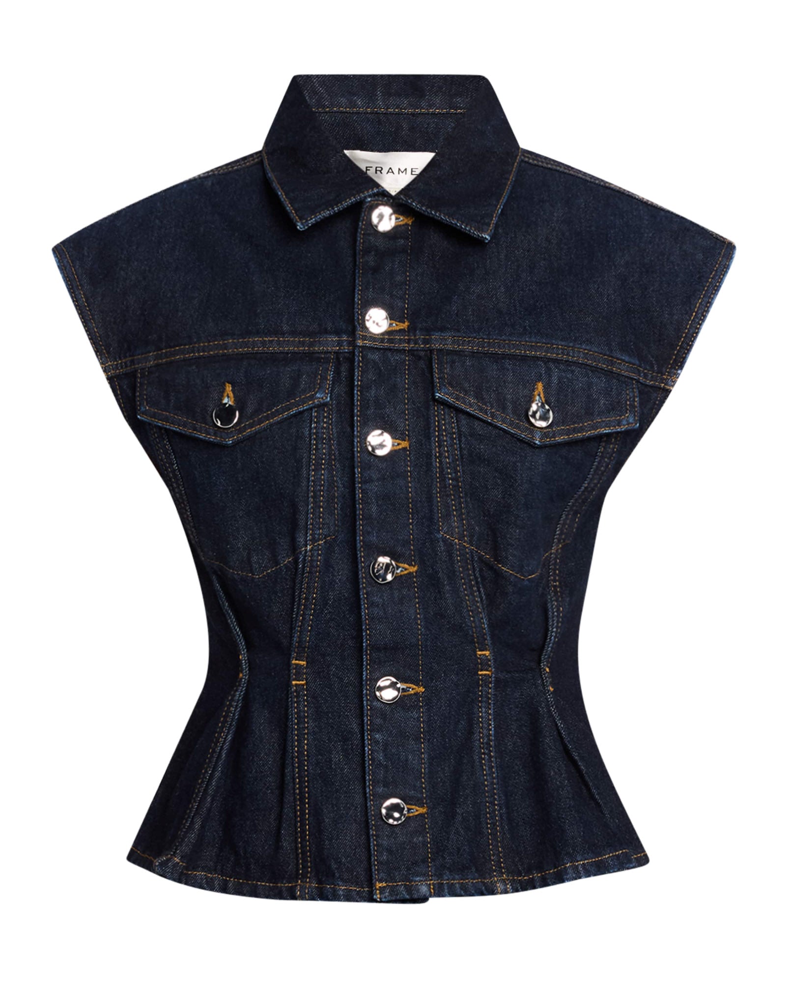 The Nipped Denim Vest