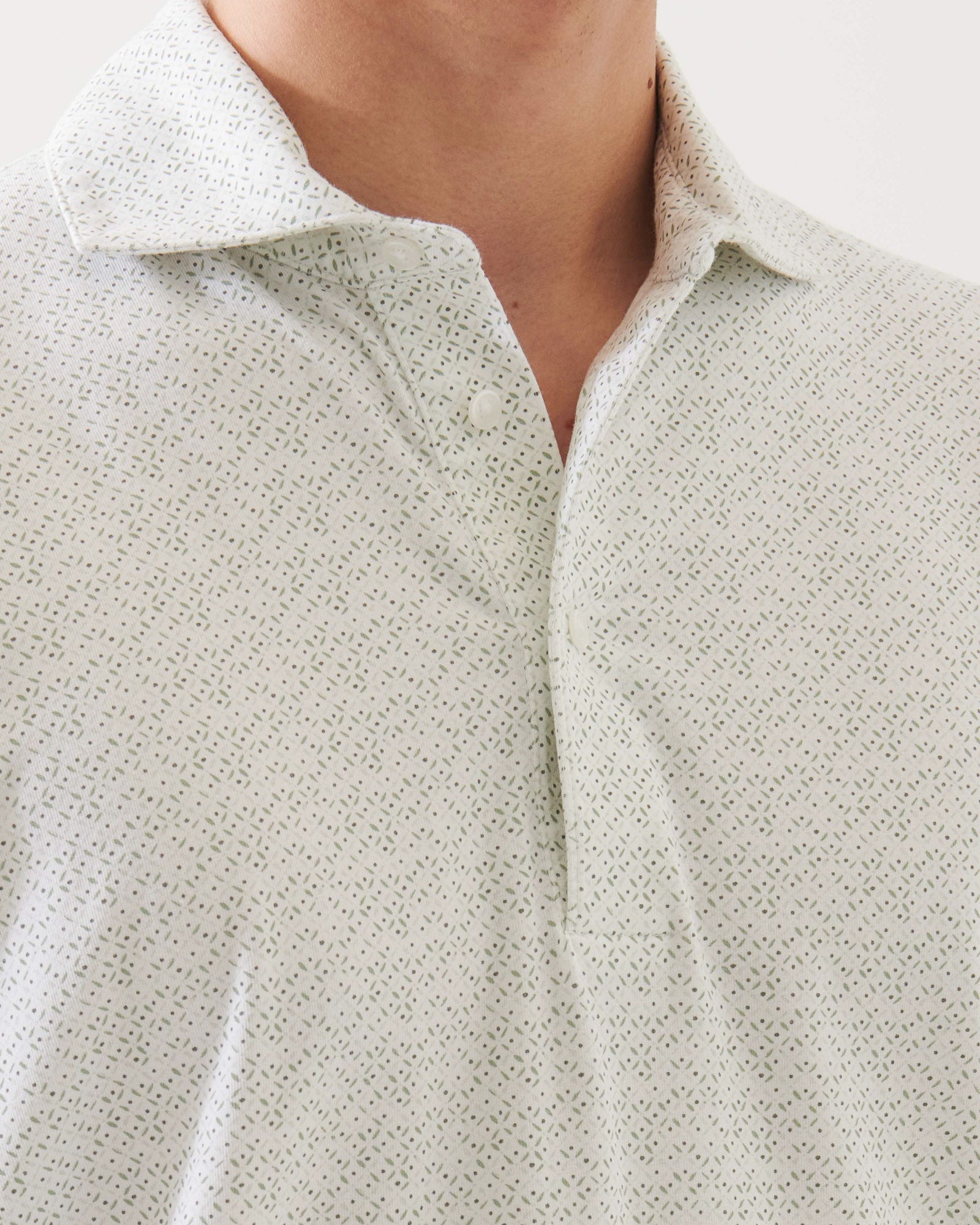 Stretch Printed Polo