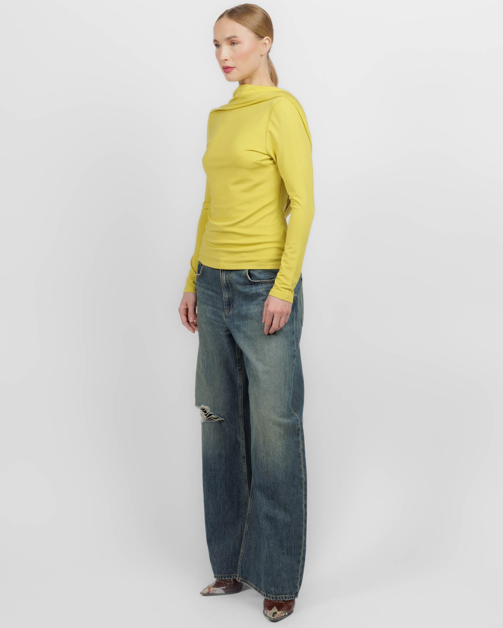 Solina Sleeve Cowl Top