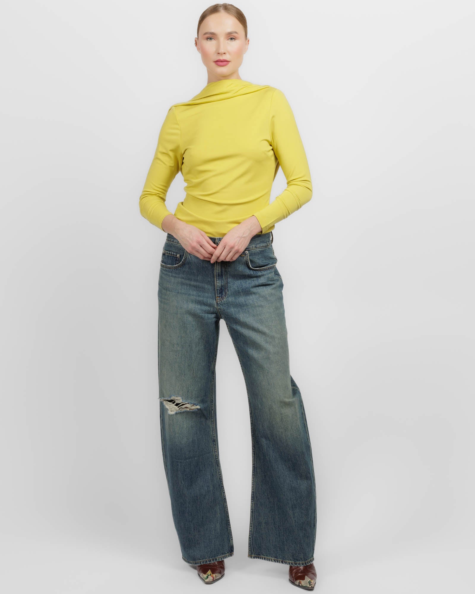 Solina Sleeve Cowl Top
