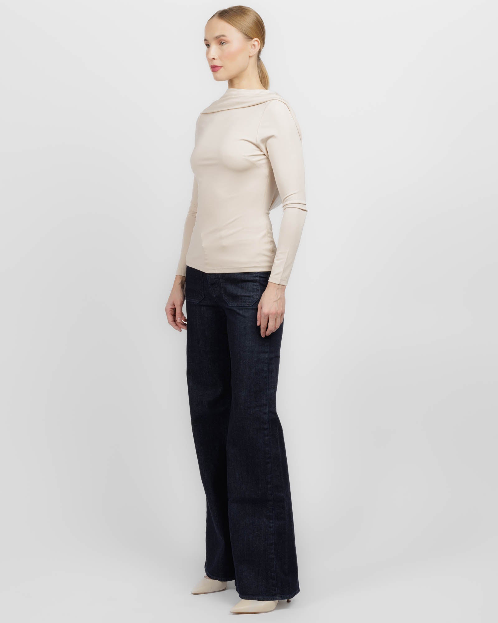 Solina Sleeve Cowl Top