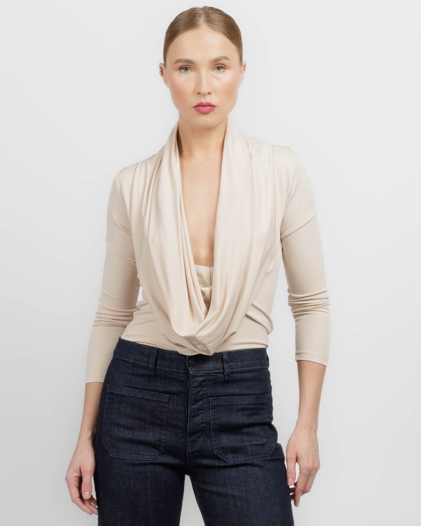 Solina Sleeve Cowl Top