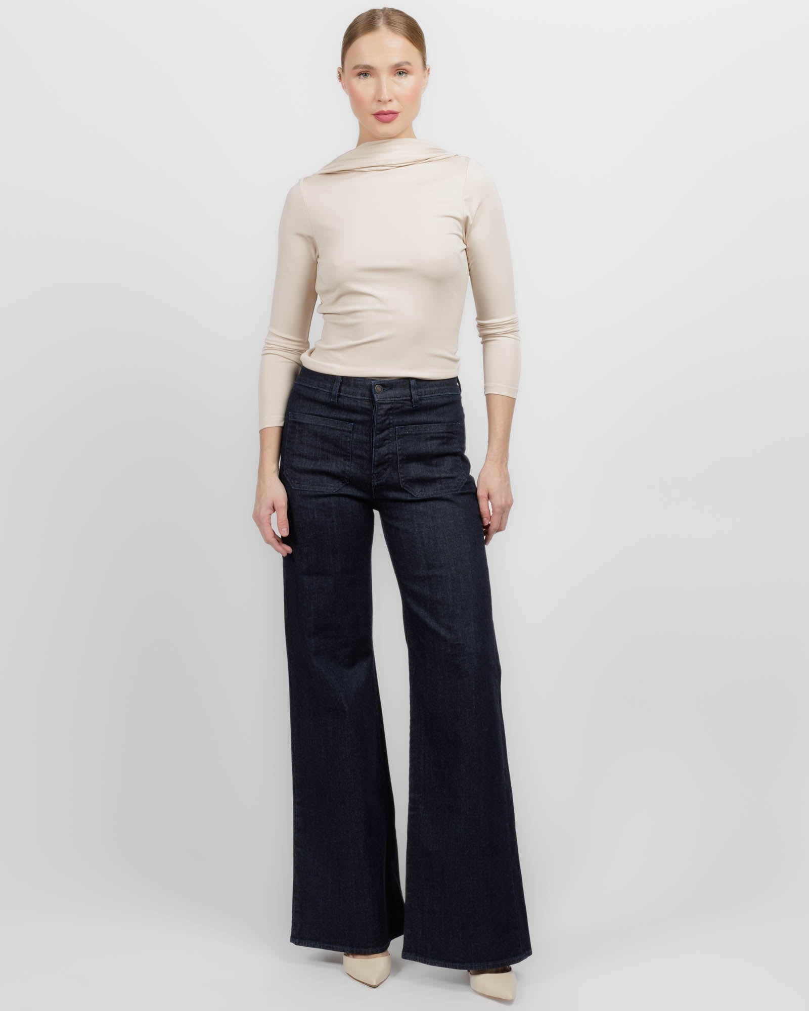 Solina Sleeve Cowl Top