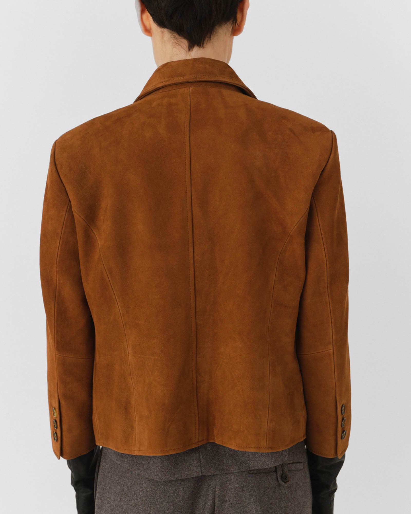 Suede Fitted Jacket
