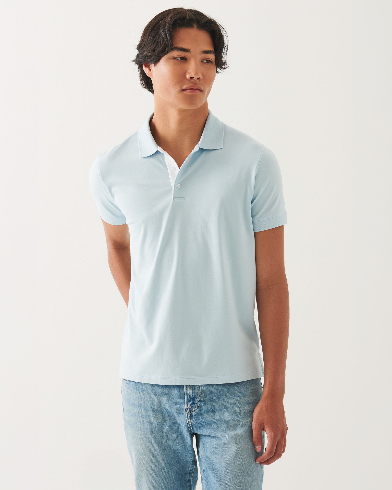 Contrast Placket Polo
