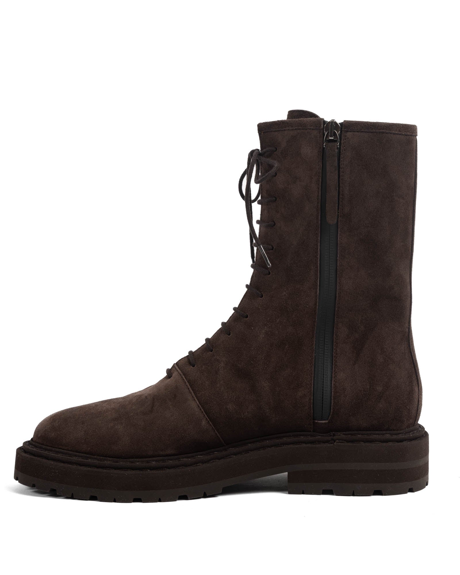 Suede Combat Boot