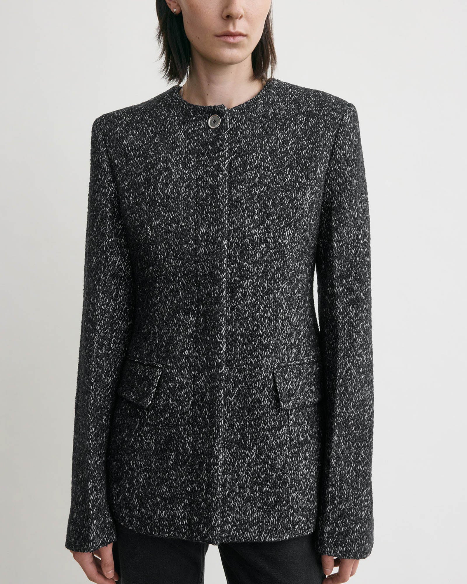 Collarless Blazer