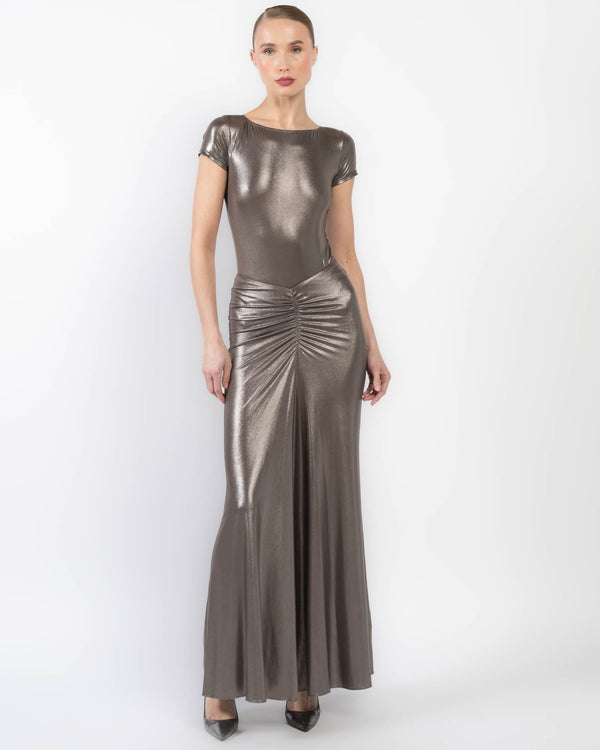 Ruched Maxi Skirt