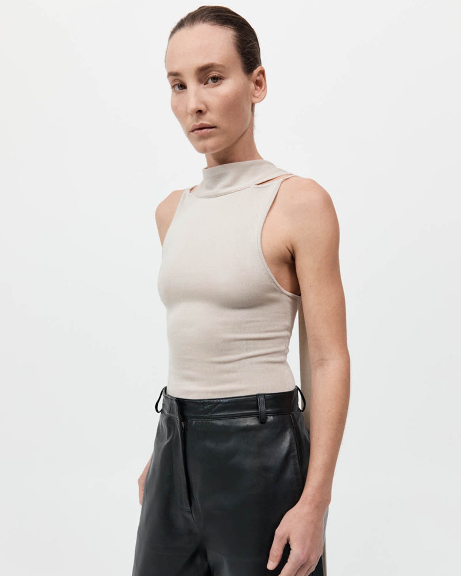 Haut écharpe en tricot