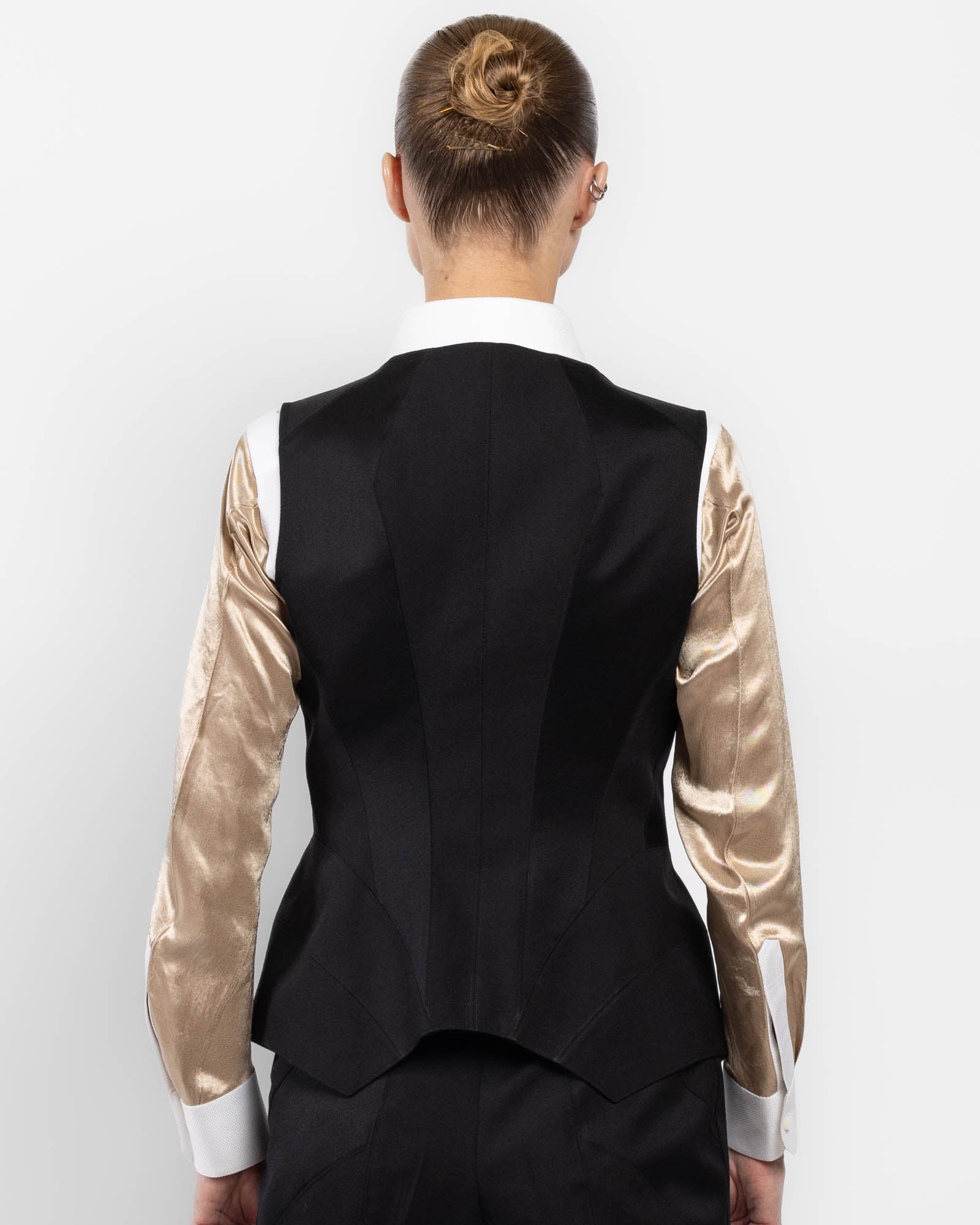 Gilet à collage vertical sur le devant