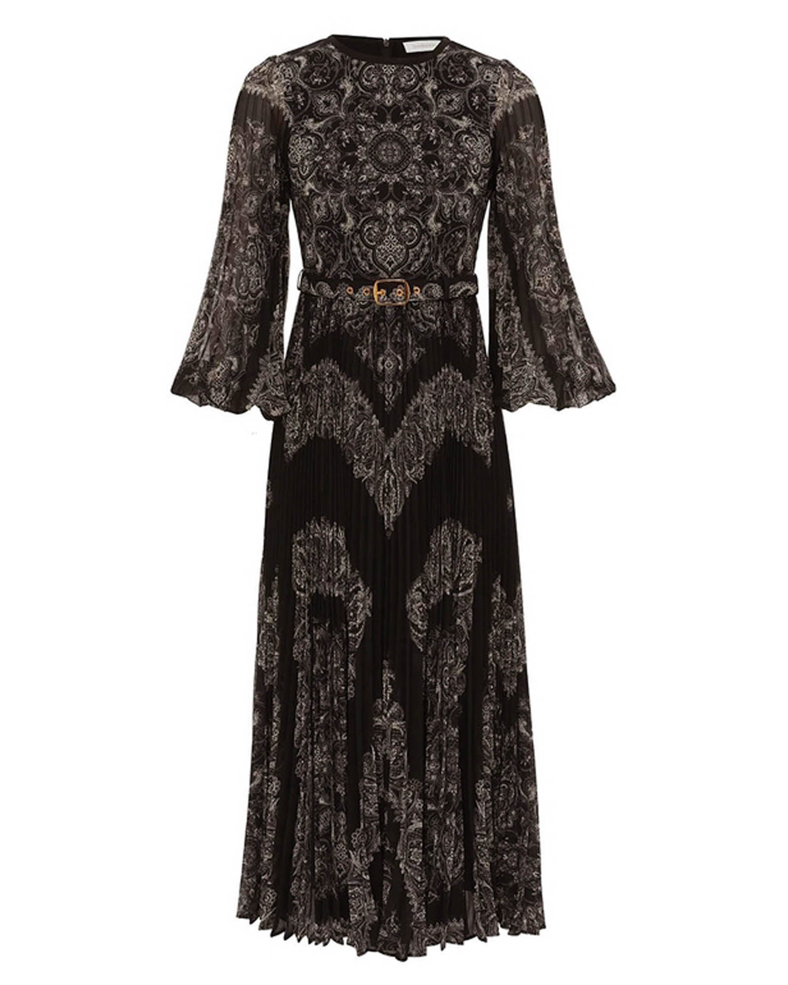 Robe midi à manches longues Sunray