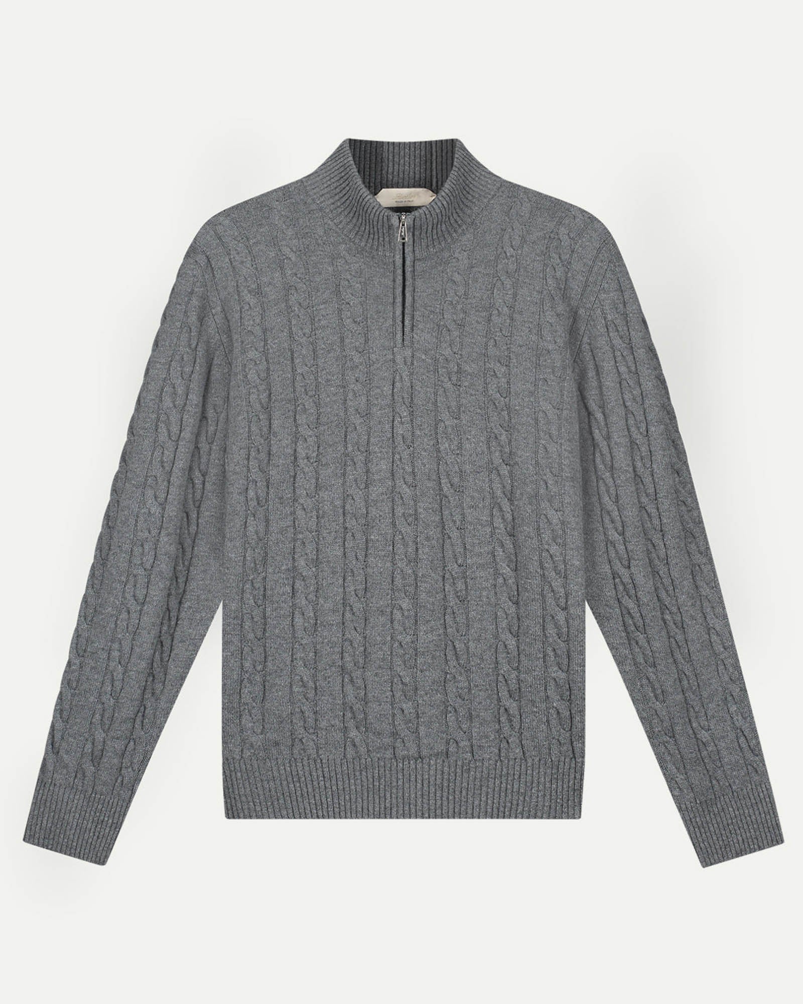 Zip Cable Sweater