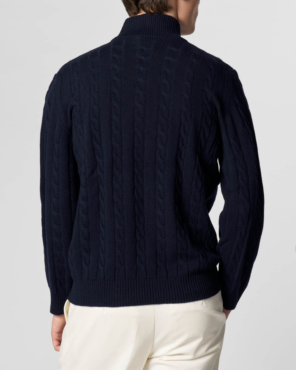Zipper Cable Sweater