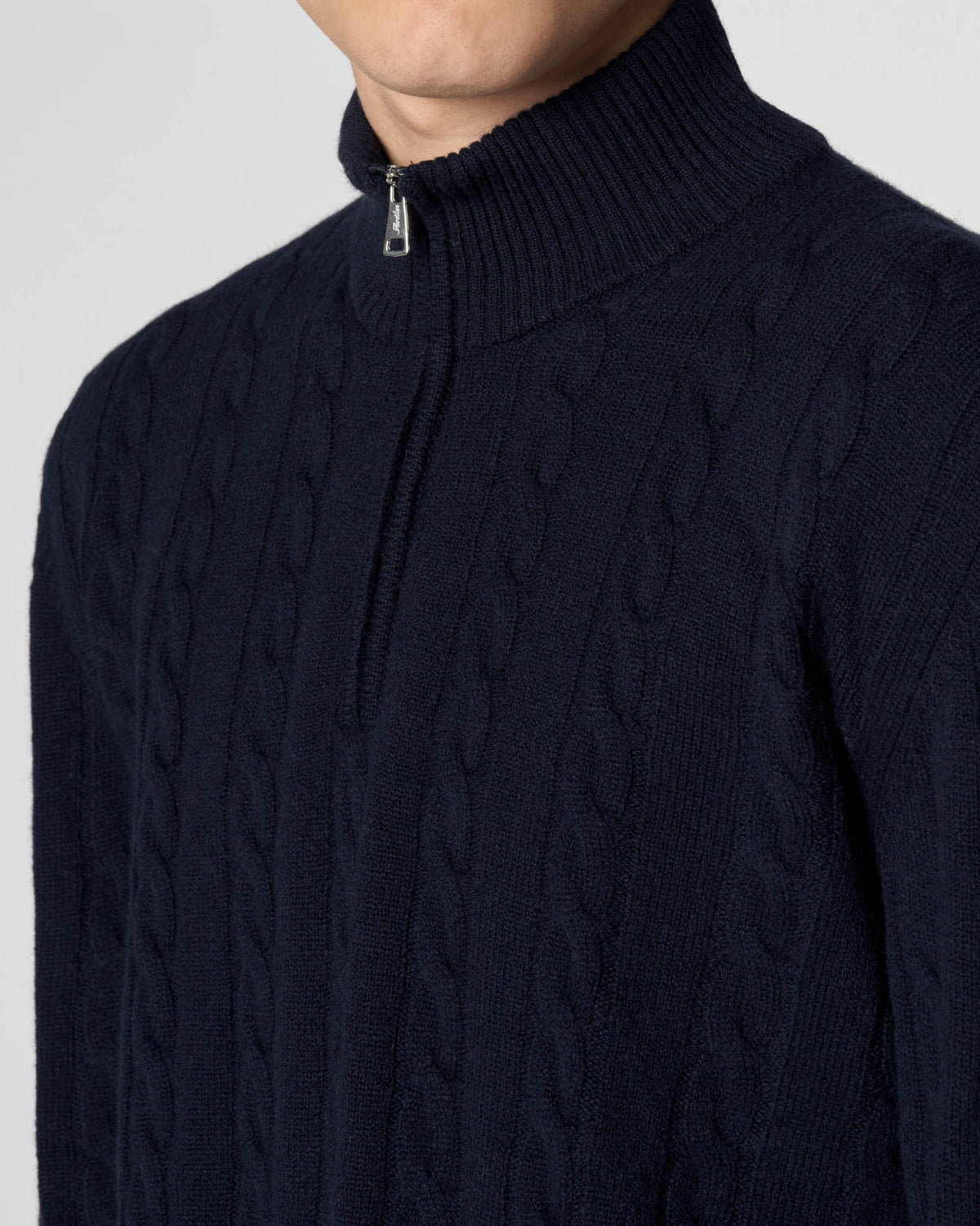 Zipper Cable Sweater