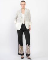 Floral Stripe Jacket