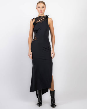 Robe fleurie en dentelle