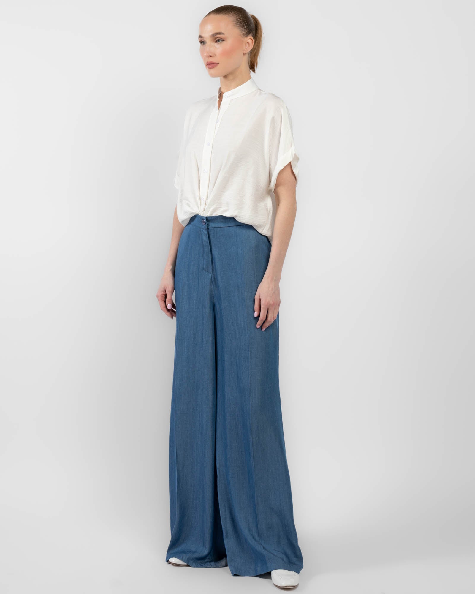 Pantalon à jambes larges
