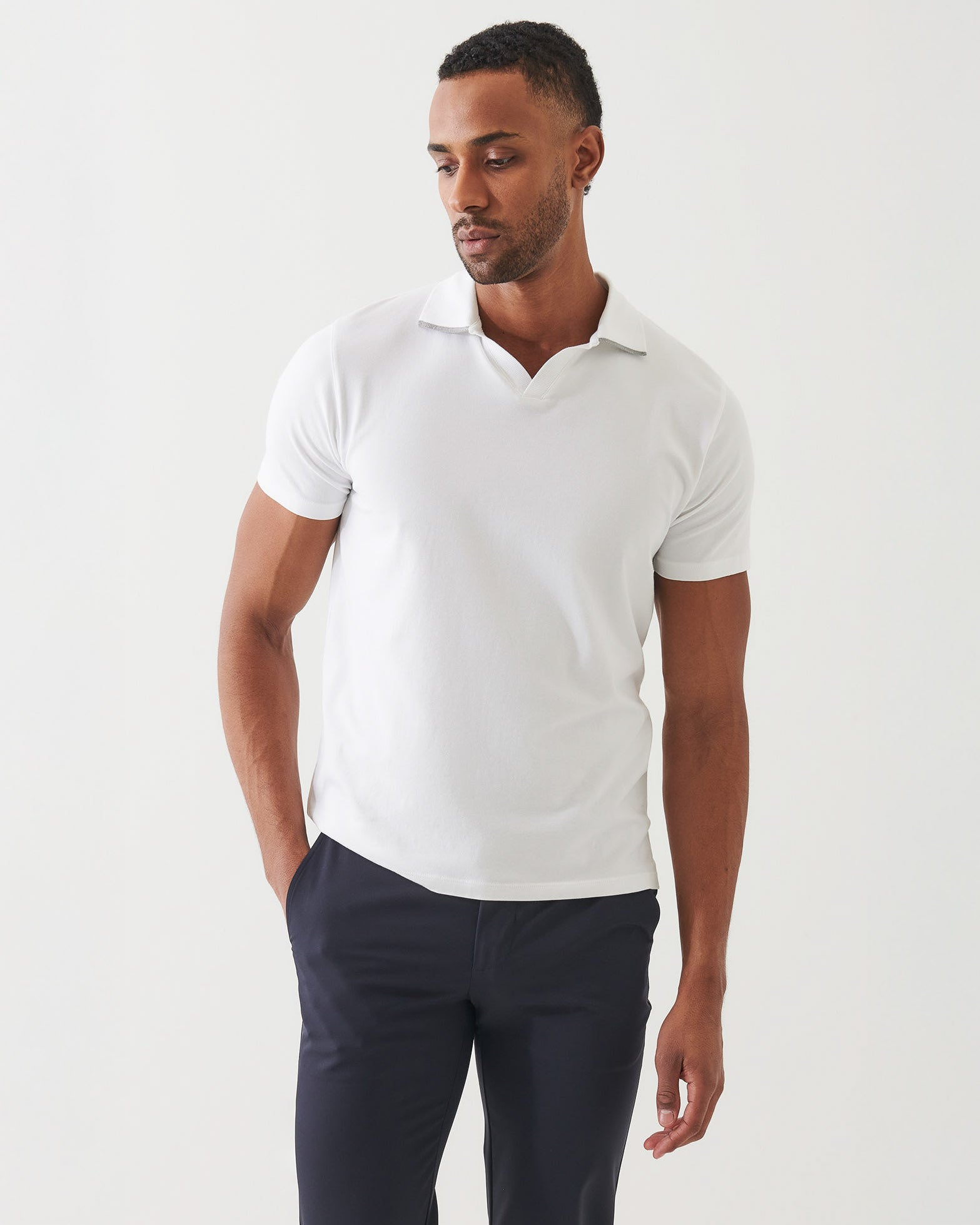 Stretch Tipped Open Polo