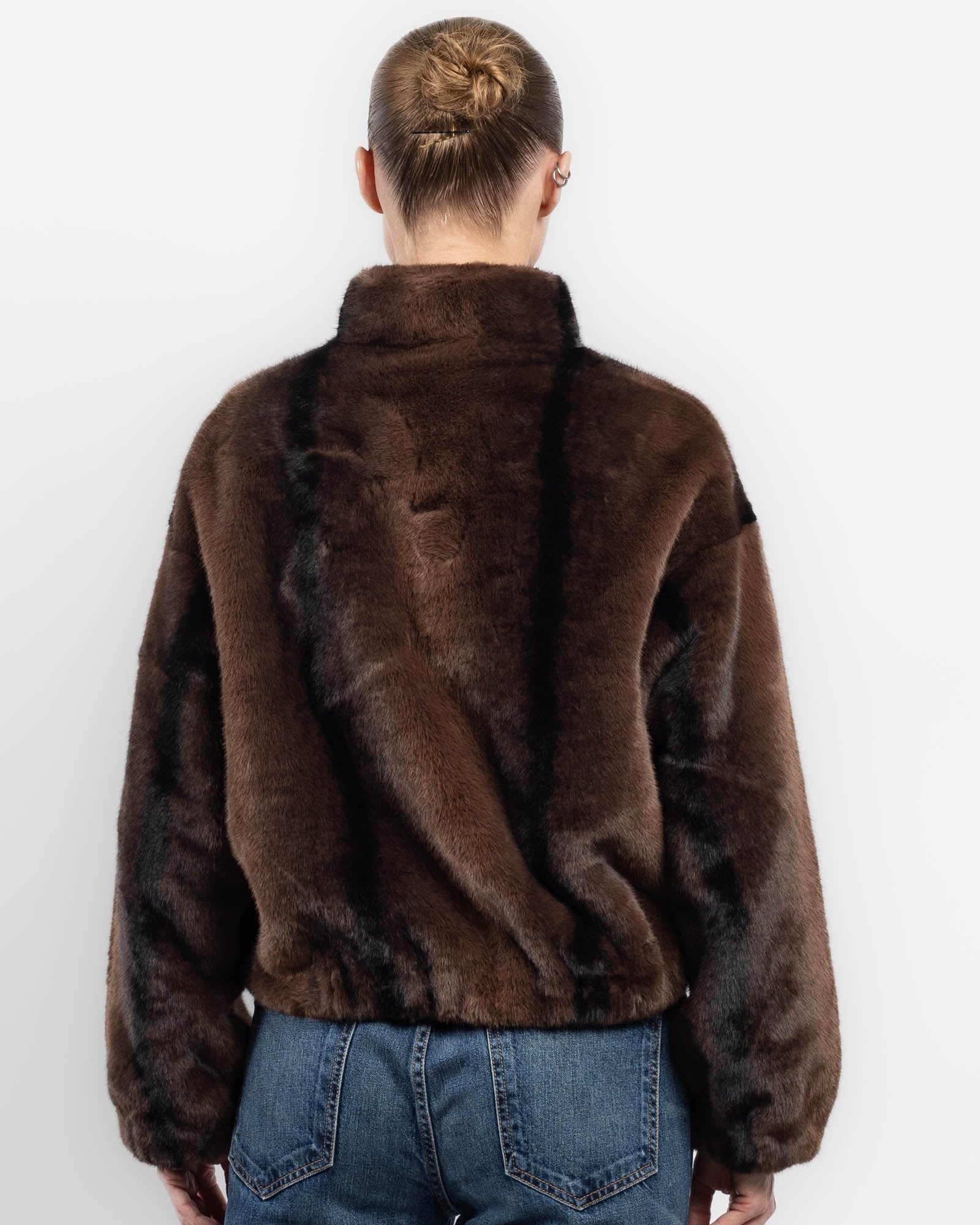 Veste en fausse fourrure