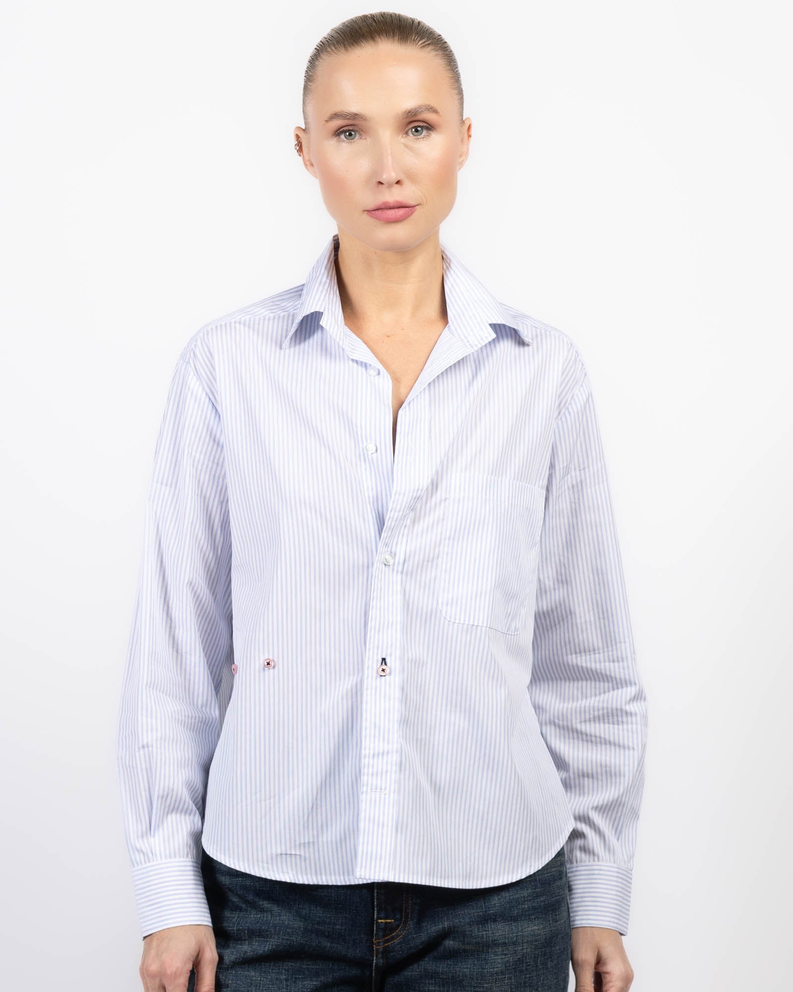Chemise à rayures quotidiennes