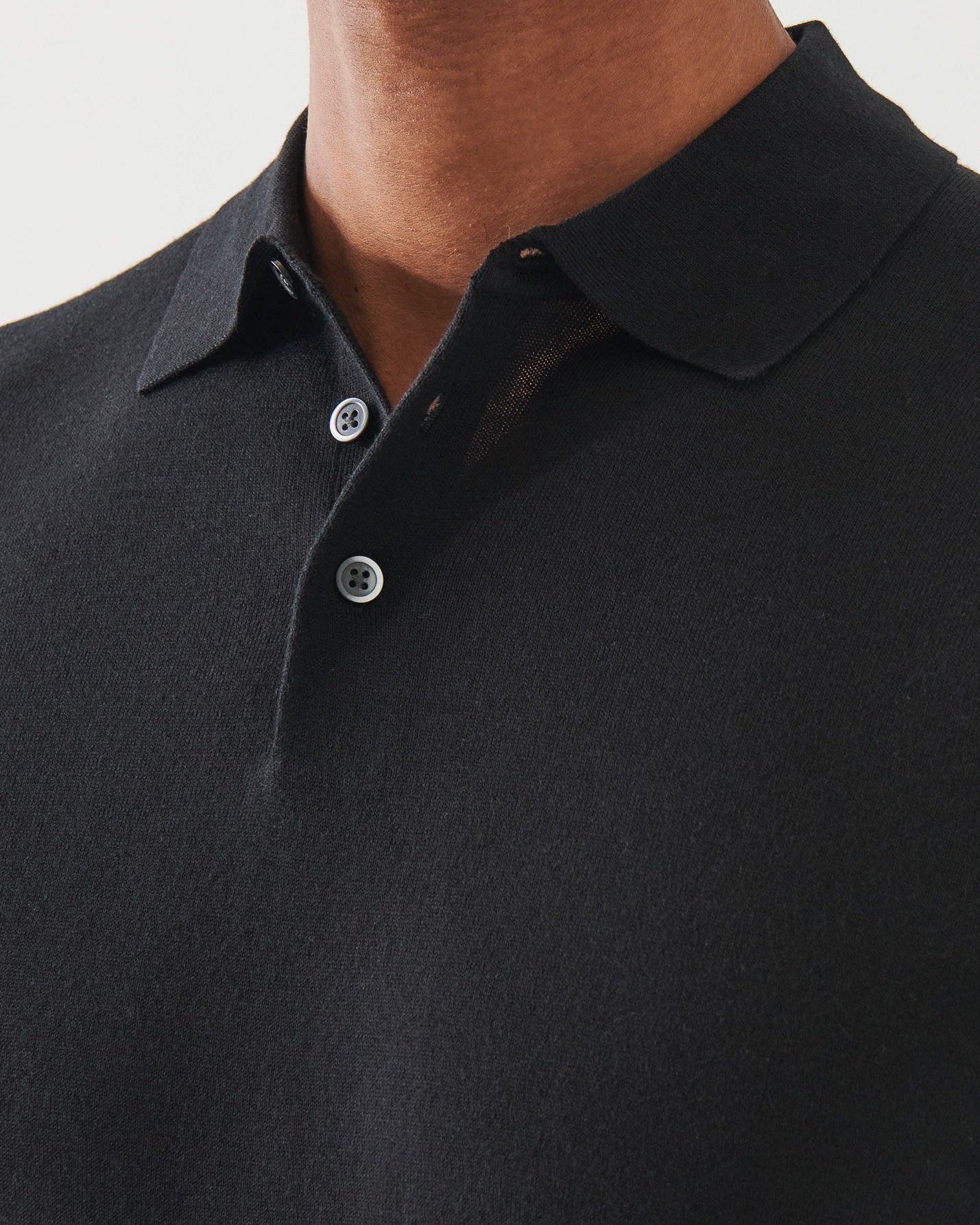 Cupro Button Polo
