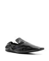 Elastic Leather Loafers