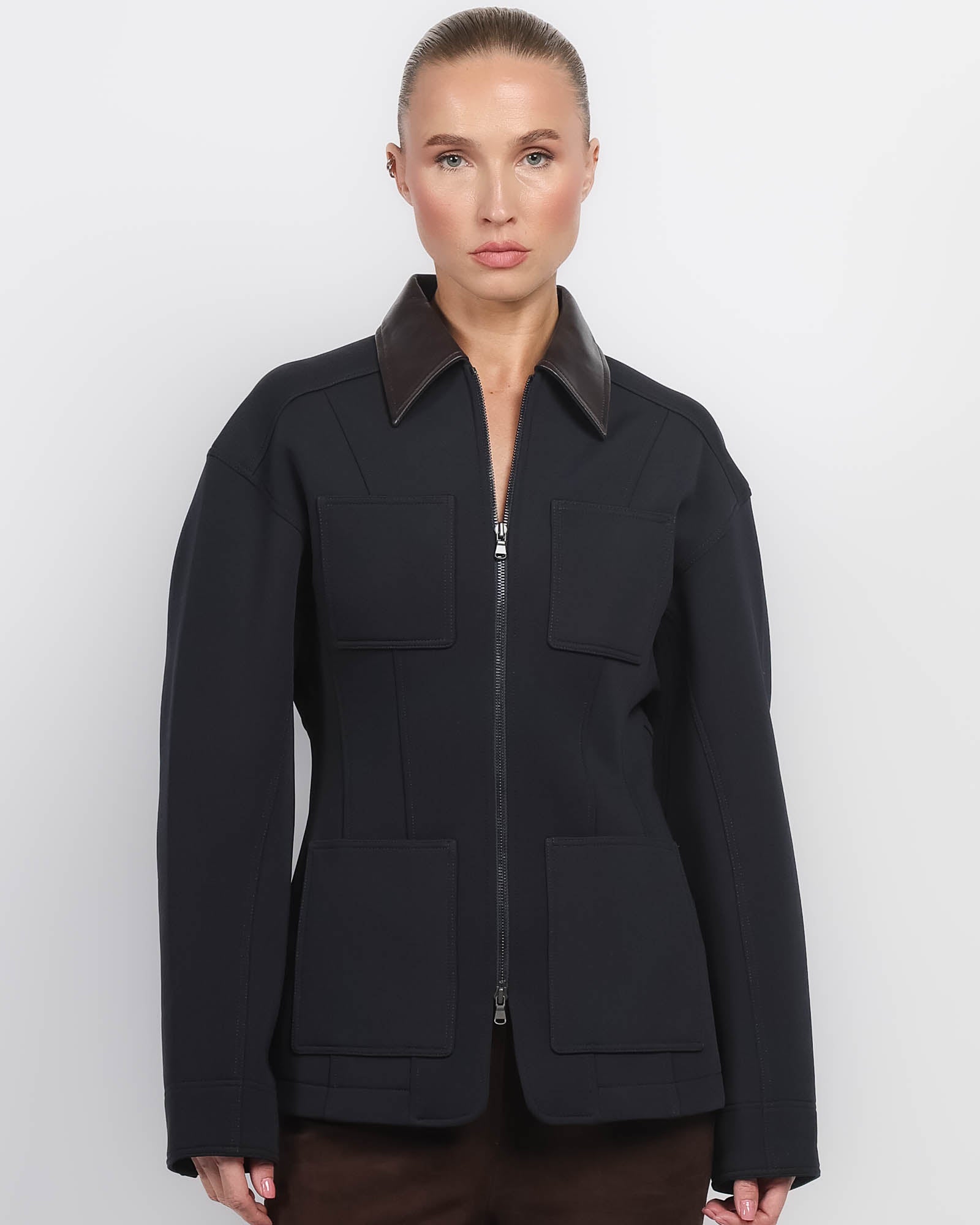 TIBI Bond Sculpt Workmen Jacket