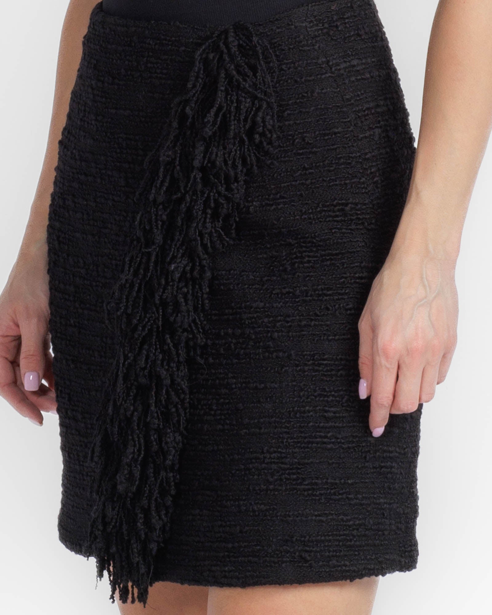 Mini Fringe Wrap Skirt