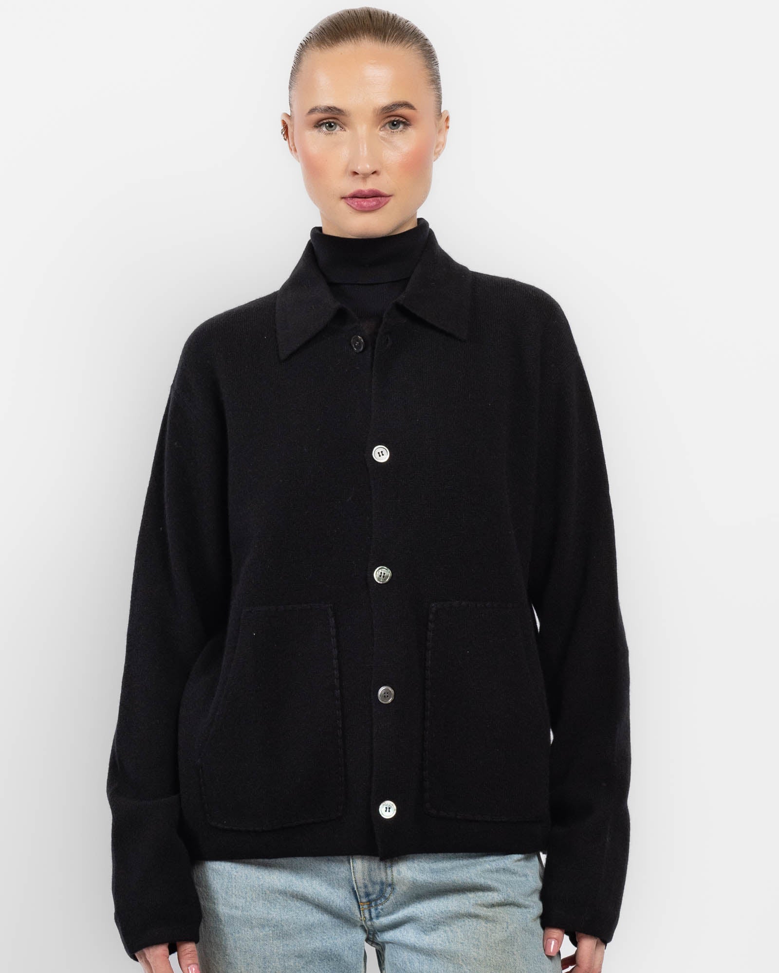 Veste à poche plaquée