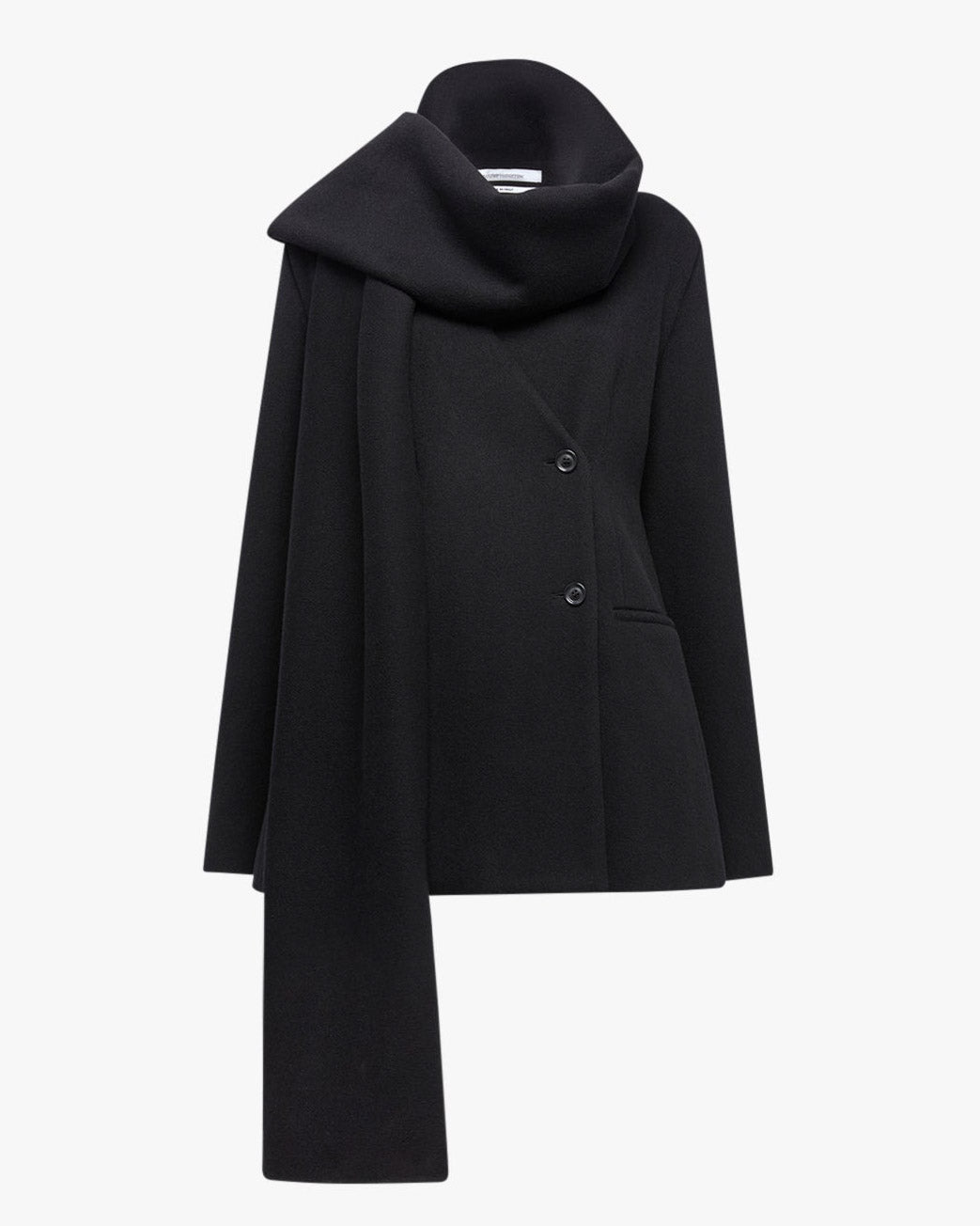 Manteau court à écharpe