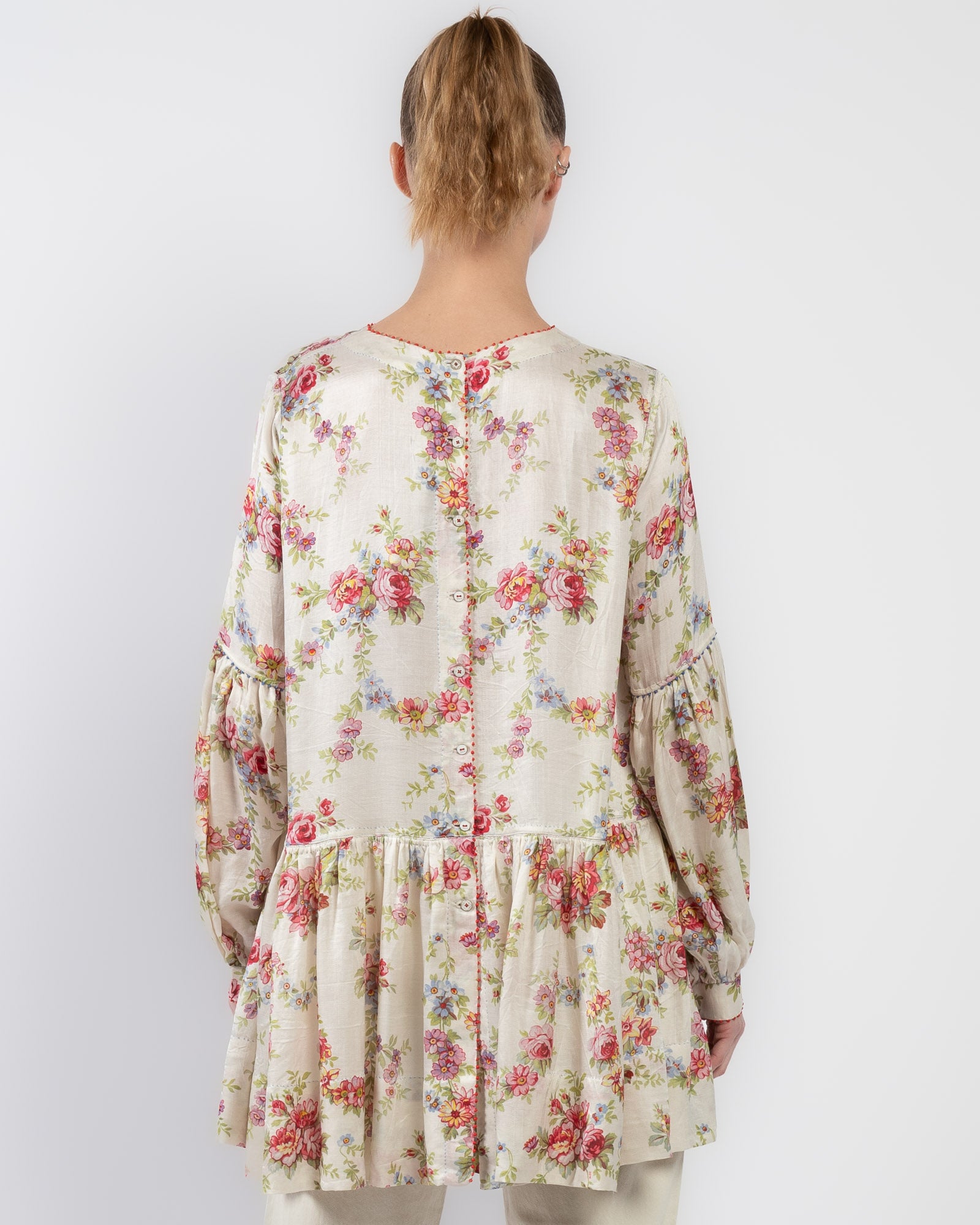 Tier Gather Floral Top