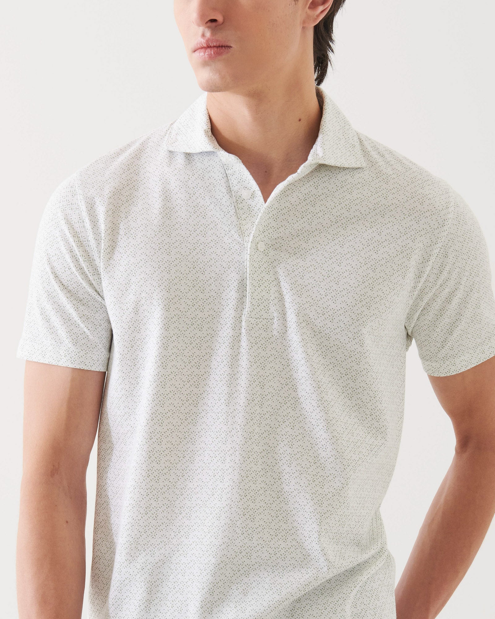 Stretch Printed Polo